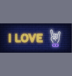 I Love Neon Sign