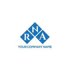 Rna Letter Logo Design On White Background