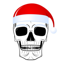 Skull - Santa Claus Hat