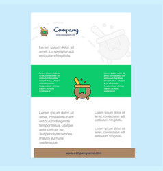 Template Layout For Cooking Pot Company Profile