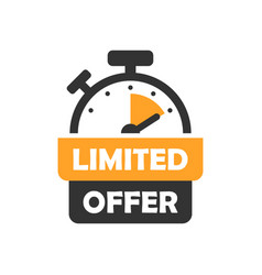 Limited Offer Icon In Flat Style Promo Label