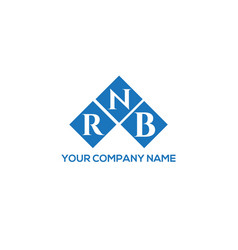 Rnb Letter Logo Design On White Background