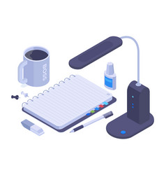 Isometric Workspace Concept Notebook