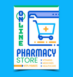 Online Pharmacy Store Advertising Poster