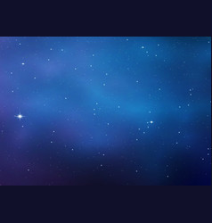 Night Blue Starry Sky Purple Galaxy Background