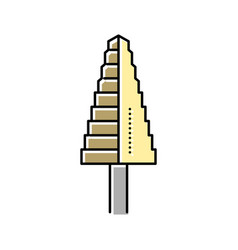 Step Drill Bit Color Icon