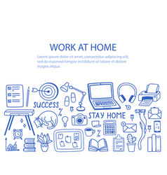 A Set Contour Elements - Work From Home