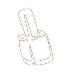 Nail Polish Drawing In Line Art