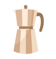 Coffee Moka Pot In White Background