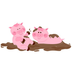 Pigs In A Mud Puddle