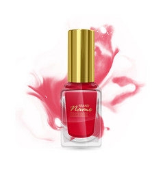 Realistic Red Nail Polish In Clear Bottle