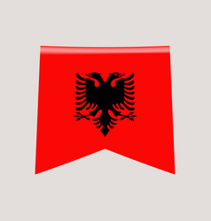 Albania Corner Flag National Isolated