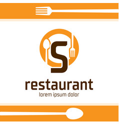 Letter S Food And Drink Logo Design Restaurant