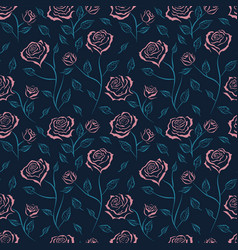 Seamless Pattern In The Form Of A Roses Flower