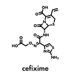 Cefixime Antibiotic Drug Molecule Cephalosporin