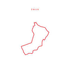 Oman Editable Outline Map