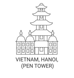 Vietnam Hanoi Thp Bt Pen Tower Travel Landmark