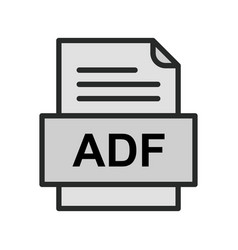 Adf File Document Icon