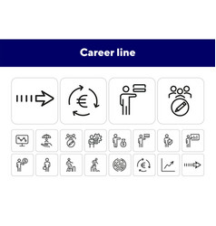 Career Line Icons