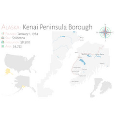 Map Kenai Peninsular Borough In Alaska