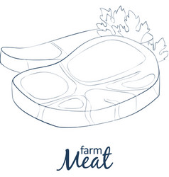 Meat Icon Cartoon Food Hand