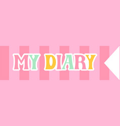 My Diary Bookmark Stripe