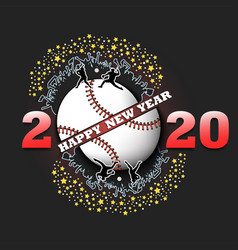 Happy New Year 2020 And Baseball Ball