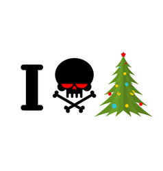 I Hate Christmas Skull And Bones Symbol Of Hatred