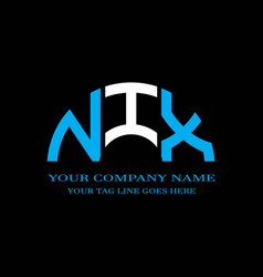 Nix Letter Logo Creative Design With Graphic