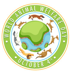 World Animal Welfare Day Concept