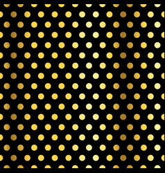 Gold Dot Pattern On Black Background