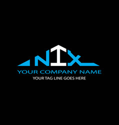 Nix Letter Logo Creative Design With Graphic