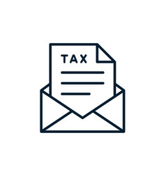 Tax Return Line Icon