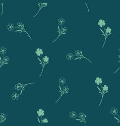 Wild Meadow Flower Seamless Pattern