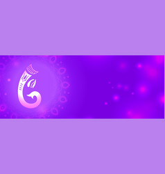 Hindu Culture Ganesh Chaturthi Purple Background