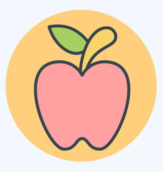 Icon Apple Related To Fruit And Vegetable Color