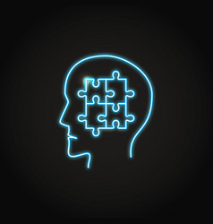 Neon Autism Spectrum Icon In Line Style