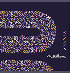 Microbiome Abstract Banner Design Probiotics