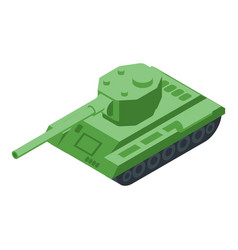 Tank Vehicle Icon Isometric Military Gun