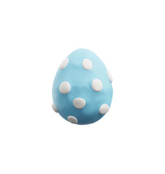 3d Plasticine Egg With Polka Dot Decoration