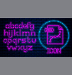 Glowing Neon Svg File Document Download