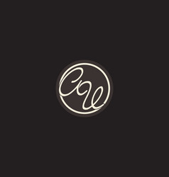 Initial Letter Av Monogram Logo With Simple