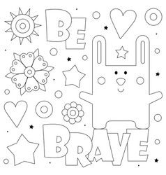 Be Brave Coloring Page