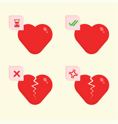 Icon Symbol Heart Pending Broken Crack Angry