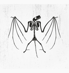 Bat Skeleton With Wings Svg