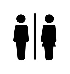 Male And Female Bathroom Sign Man And Woman Icon