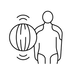 Polymyositis Muscle Problem Line Icon