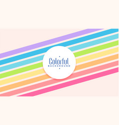 Rainbow Pastel Color Nice Lines Background