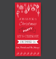 Sketch christmas party Royalty Free Vector Image