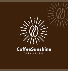 Sun Coffee Bean Logo